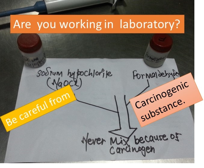 Be careful from carcinogenic substance