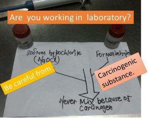Be careful from carcinogenic substance